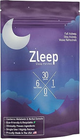Zleep - Patches de Sono com Complexo dos Sonhos e Melatonina para Promover um Sono de Qualidade e Reduzir o Cansaço